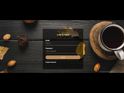 Coffee Login Page With HTML & CSS || How To Make Login Page