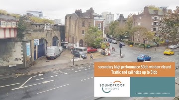 High performance secondary window (50dB) in Action - Before and After