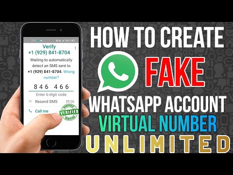 Fake Whatsapp Account without SIM | How to Create Fake WhatsApp Account With Virtual Number 2021