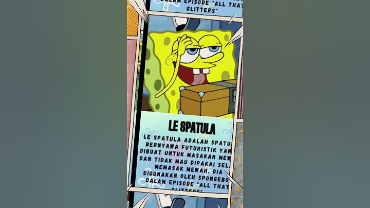 Apa kamu tau berapa jenis Spatula di Spongebob Squarepants