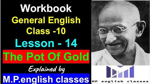English Workbook Lesson 14 The pot of gold solution with Questions and answers M.P.english classes
