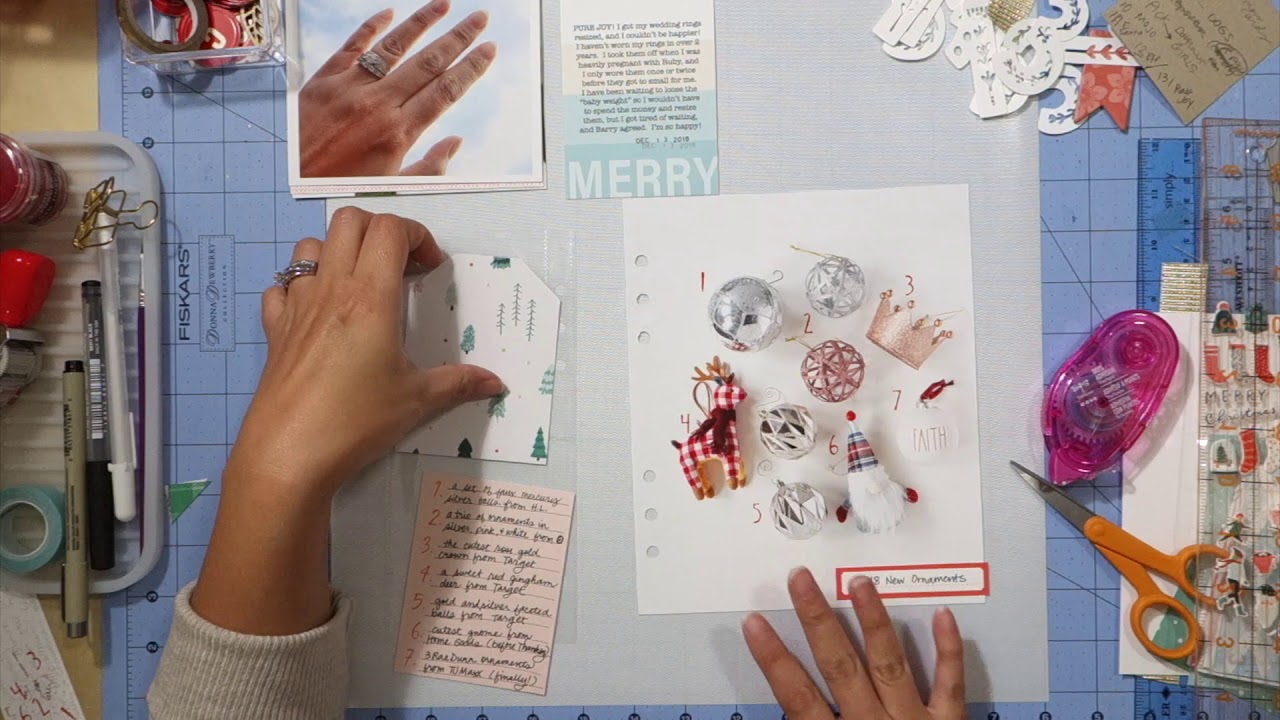 December Documented, days 12-14, for Hip Kit Club scrapbooking tiendas