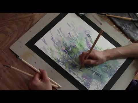 ラベンダーを描く2020 - YouTube
