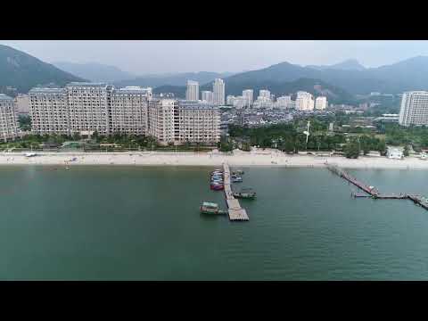 航拍巽寮湾海尚湾畔，海公园