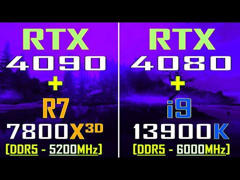 RTX 4080 + INTEL i9 13900K vs RTX 4090 + RYZEN 7 7800X3D \ PC GAMES BENCHMARK TEST ||