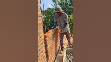 This is an example of brick laying for beginners