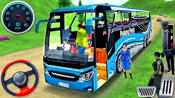 Real Coach Bus Driving 3D -  Uphill Bus Drive Simulator  2025 - Android GamePlay