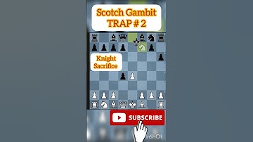 Scotch Gambit TRAP # 2 #shorts #youtubeshorts #chess