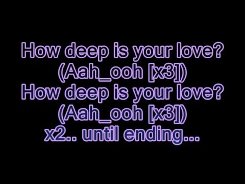 how deep is your love lyrics