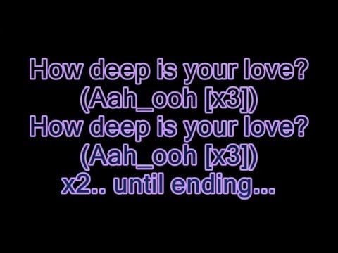 how deep is your love lyrics