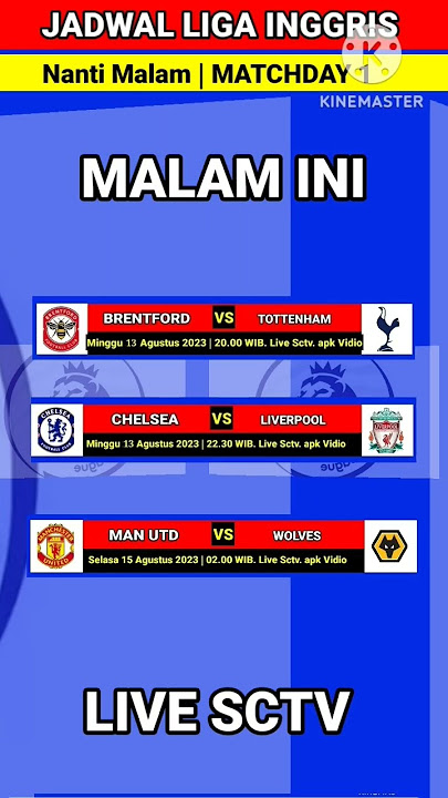 Jadwal Liga Inggris Malam Ini, Chelsea Vs Liverpool, Manchester United Live Sctv #ligainggris