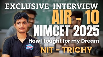 🔥 AIR 10 NIMCET 2025 | Mustafa Sethji’s Success Story | ACME Academy Topper’s Interview #nimcet2026