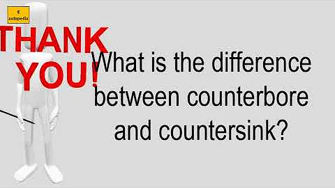 What Is The Difference Between Counterbore And Countersink?