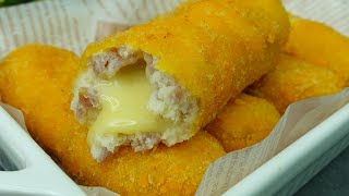 Potato Ham and Cheese Rolls, Snack Recipe Idea | Masarap Pambaon ng mga Bata