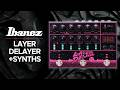 Ibanez LD303 Layer Delayer with dreadbox Artemis Synth (Demo)