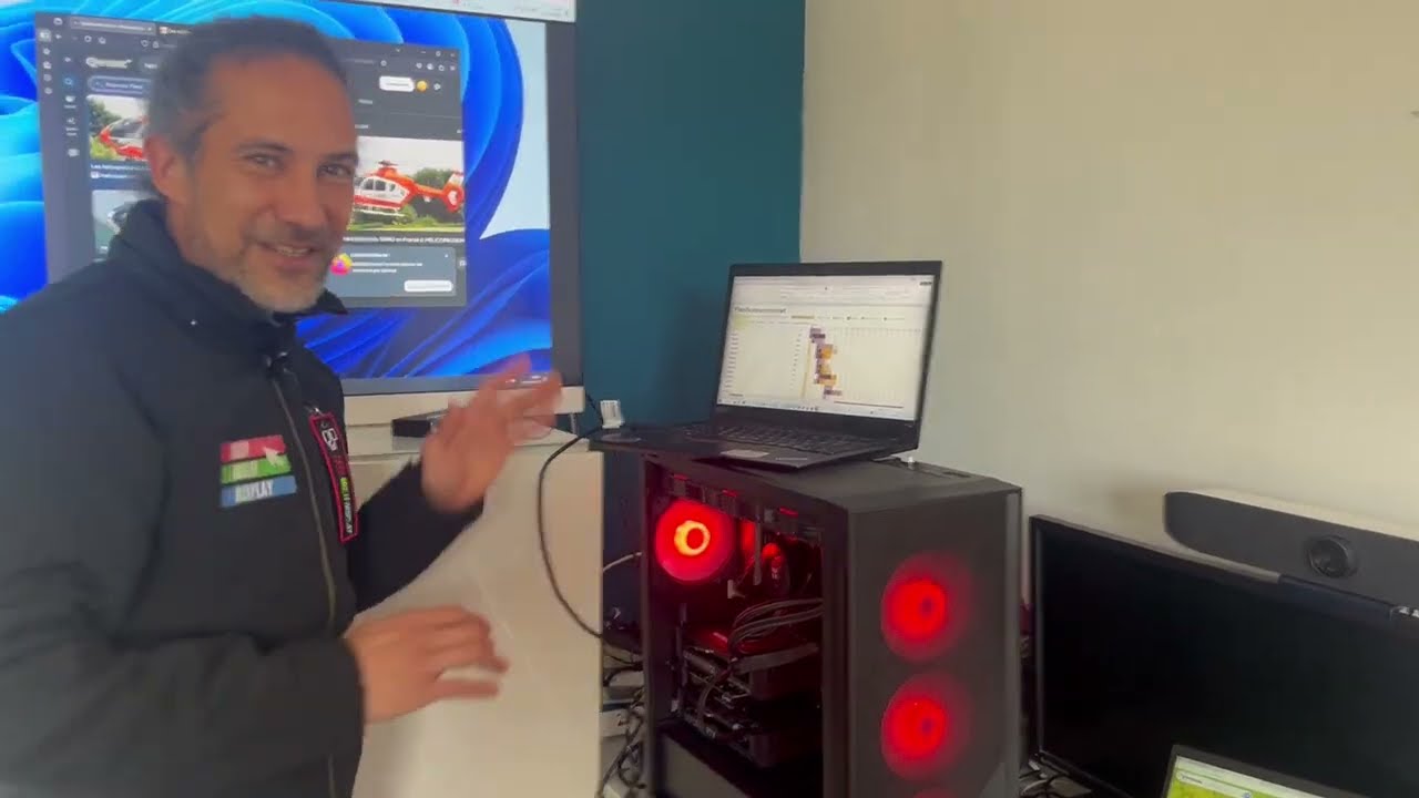 PC SDIS ultra-puissant : 2x RTX 4060 et mur 8 écrans