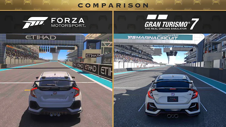 Comparison ❯ Gran Turismo 7 VS Forza Motorsport 🇦🇪 Yas Marina Circuit ❯ PS5 VS Xbox Series X