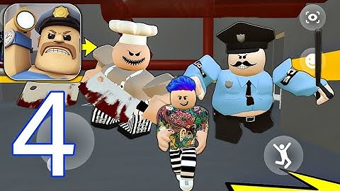 Barry Prison Escape Obby! Speed Run Gameplay Walkthrough Part 4 (Android, ios)