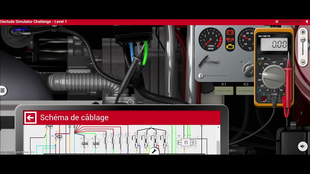 Electude simulator level 1 P0223, P0124, P2135 And P1121 YouTube