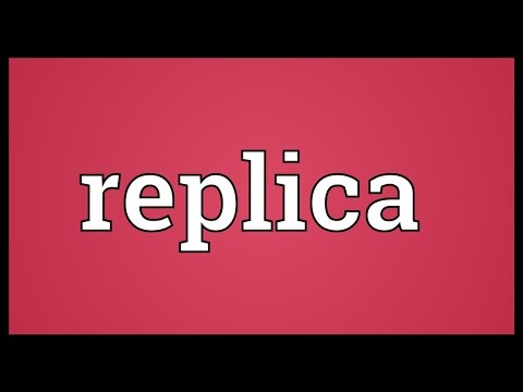 Video: Wat Is Een Replica?