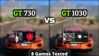 GT 730 vs GT 1030  How Big Is The Difference?  Test In 8 Games