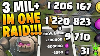 OVER 3 MILLION LOOT GAINED IN 1 ATTACK! - Clash of Clans
