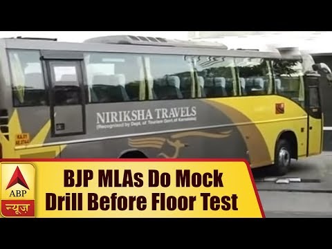 BJP MLAs do mock drill before assembly floor test in Karnataka