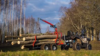 CFORCE 1000 in ACTION with TIMBER TRAILER IB 1000