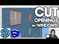 How to Create Windows that CUT OPENINGS in SketchUp!