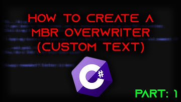 [TUTORIAL] How to create MBR OVERWRITER with custom text (C#) [part1]