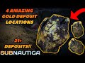 Check these 4 places for gold deposits in subnautica