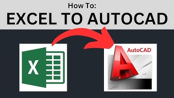 Copy EXCEL sheets into AUTOCAD - Tutorial