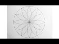 Geomertic mandala art ll geomertey trick ll easy  quick