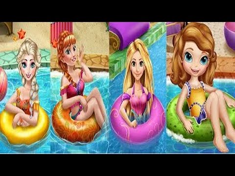 Disney Princess Elsa Anna Rapunzel and Sofia The First swimming Pool Compilation - YouTube Disney Princess Elsa Anna Rapunzel and Sofia The First swimming Pool Compilation - YouTube