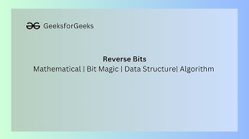GFG-POTD | Reverse Bits using Java | Problem of the day | 13 April 2024 | Data Structure | Practice