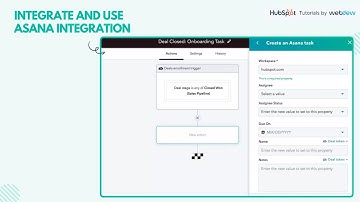 How to integrate and use Asana Integration with HubSpot