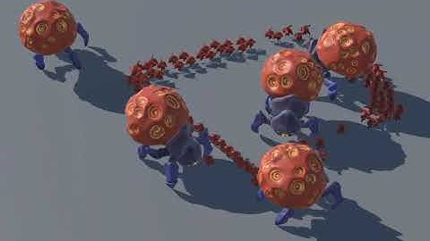 Mommy enemy have got procedural animation