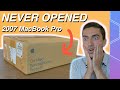 Unboxing a SEALED 17 inch MacBook Pro from 2007!