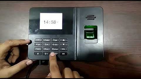 RiAL B2eco Biometric reset admin
