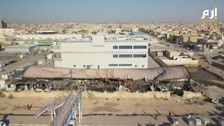 مشاهد جوية  لمستشفى الناصرية  العراقي بعد إخماد حريقه