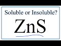 Solubility and Properties of Sulfides