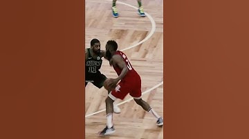 Embiid tried double step back from Harden 😁 #shorts