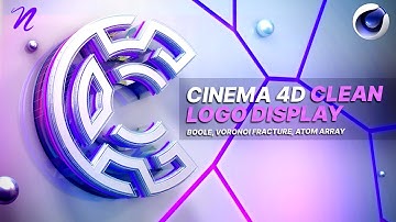 Tutorial: C4D Clean Logo Display Setup - Boole, Voronoi Fracture, Atom Array