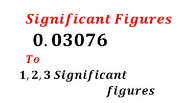 How to Round Numbers in One Two Three Significant Figures