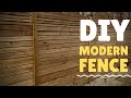 How To Build a Modern Horizontal Privacy Fence - DIY Friendly Project