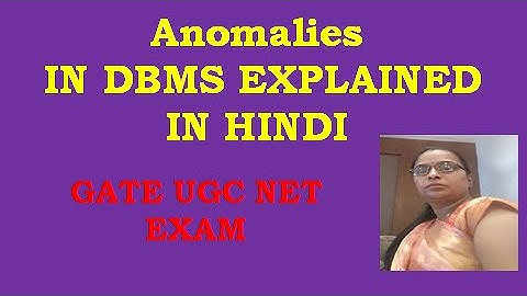 Anomalies in DBMS- Insert anomaly, Delete anomaly, Update anomaly#gate#ugcnet#DBMS@techgurukul4545