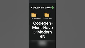 How Codegen Works in React Native ⚙️#reactnative #rn #programming