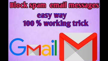 How to block gmail spam messages in Kannada | block gmail spam messages