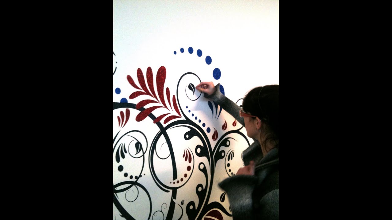 Tutorial glitter: come decorare un muro con i brillantini ...
