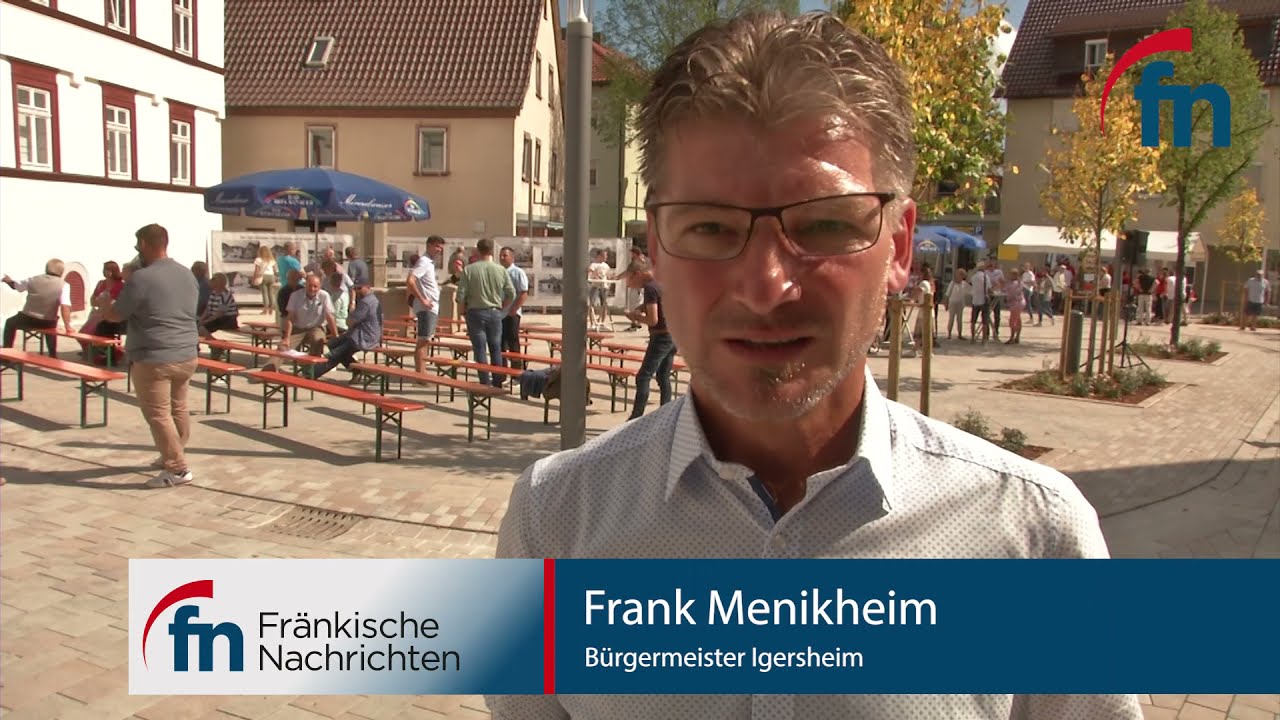 Neugestaltung der Innenstadt in Igersheim abgeschlossen - by Fränkische Nachrichten